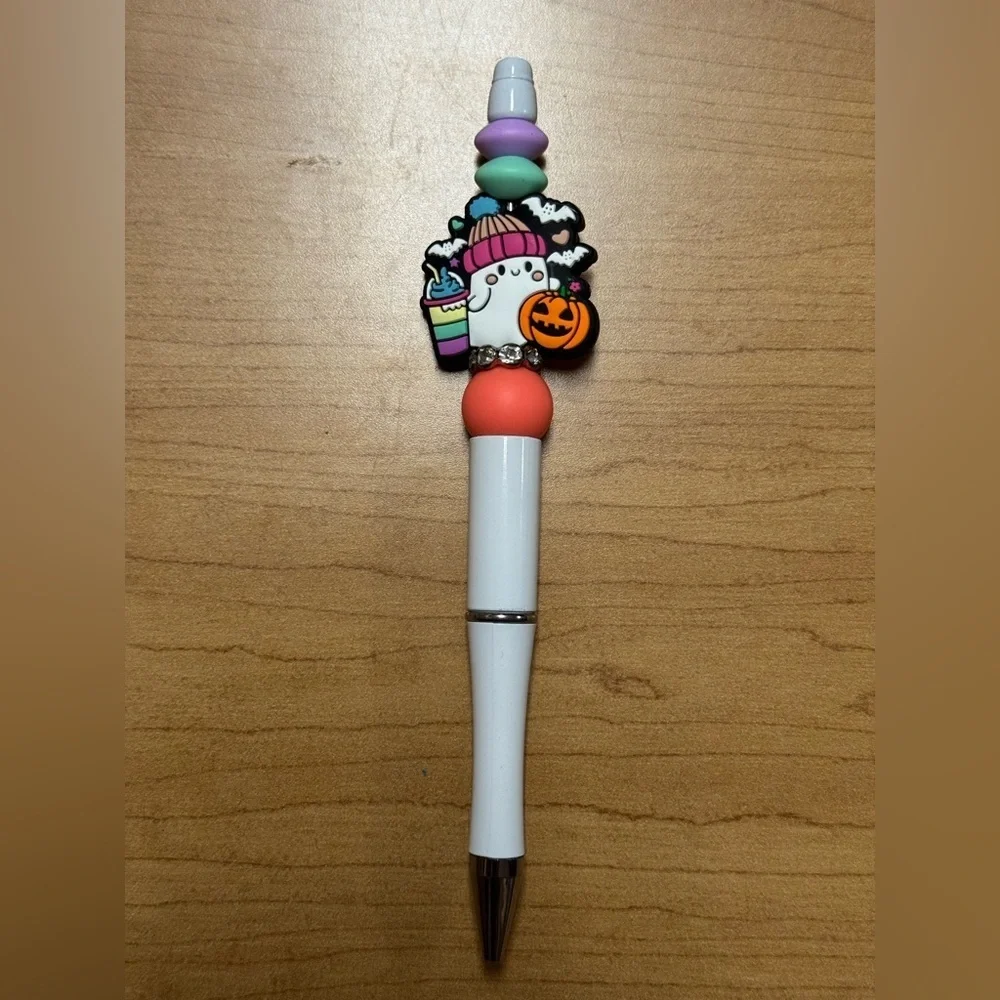 Halloween Themed Pen with Ghost and Pumpkin